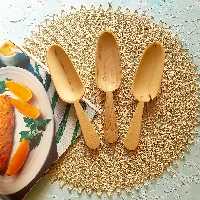 قاشق آجیل خوری چوبی دستساز بارلی 20 سانتی(یک عددی) چوب توسکا کد bar0192