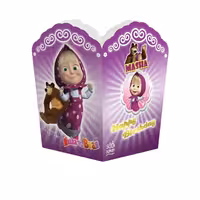 ظرف پاپ کورن سورساتان طرح ماشا میشا بسته 10 عددی