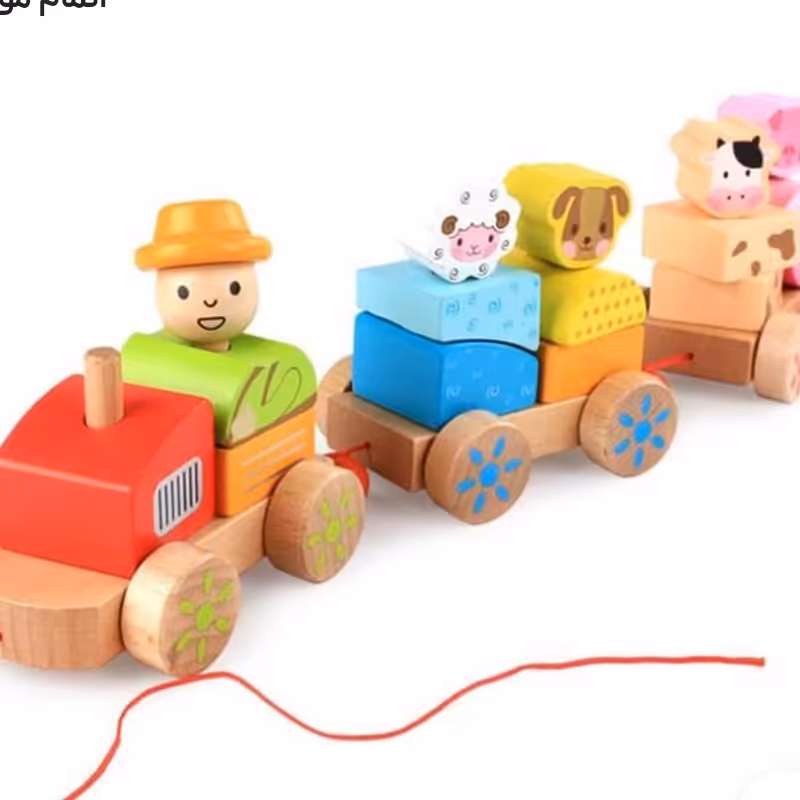 قطار چوبی حیوانات سرگرمی 