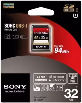 کارت حافظه اس دی سونی با ظرفیت 32 گیگابایت