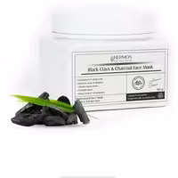 ماسک خاک رس سیاه هرموس _ 300 گرم | Black Clays & Charcoal Face Mask