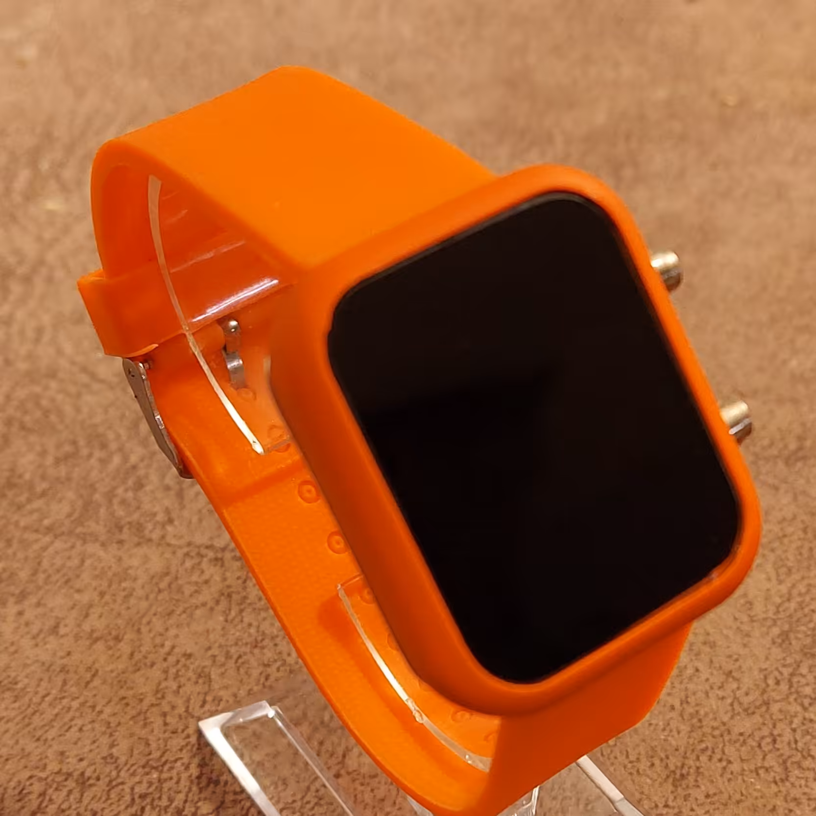 ساعت دیجیتالی دخترانه پسرانه مردانه زنانه LED رنگ نارنجی