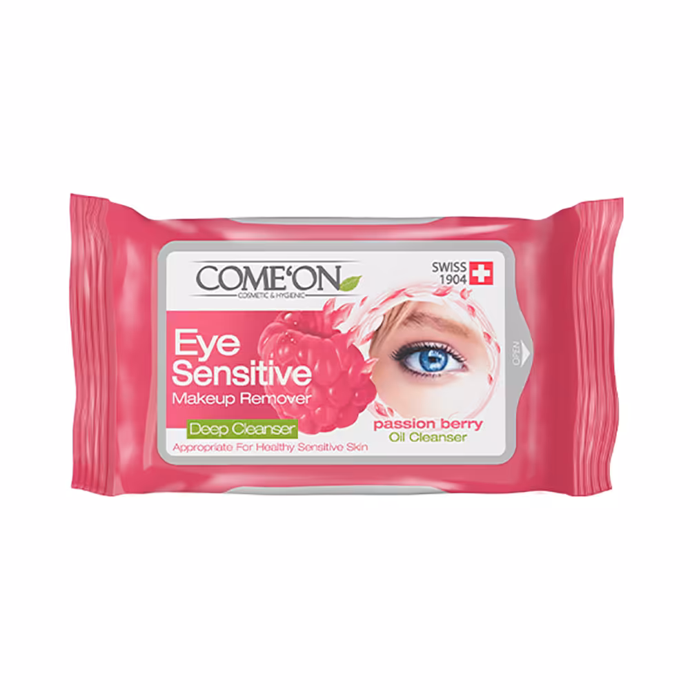 کامان دستمال مرطوب پاک کننده دور چشم حساس