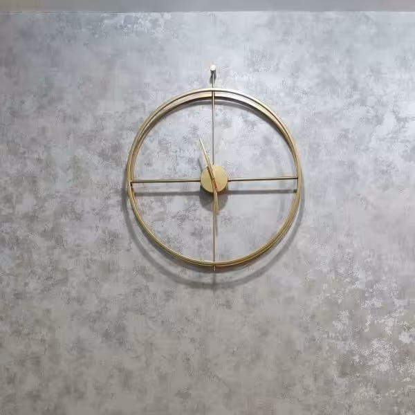 ساعت دیواری مدرن فلزی ساده 101 (پس کرایه)