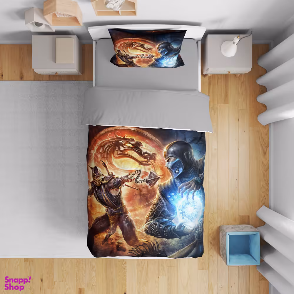 سرویس روتختی تکنفره 5 تکه مدل گیم مورتال کومبات کد 4876