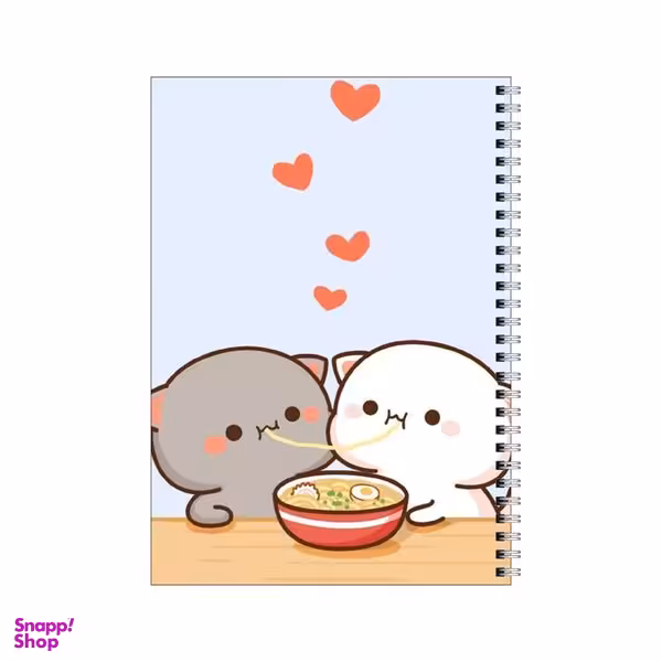 دفتر مشق 50 برگ بامبیلیپ طرح گربه و نودل کد 8900595