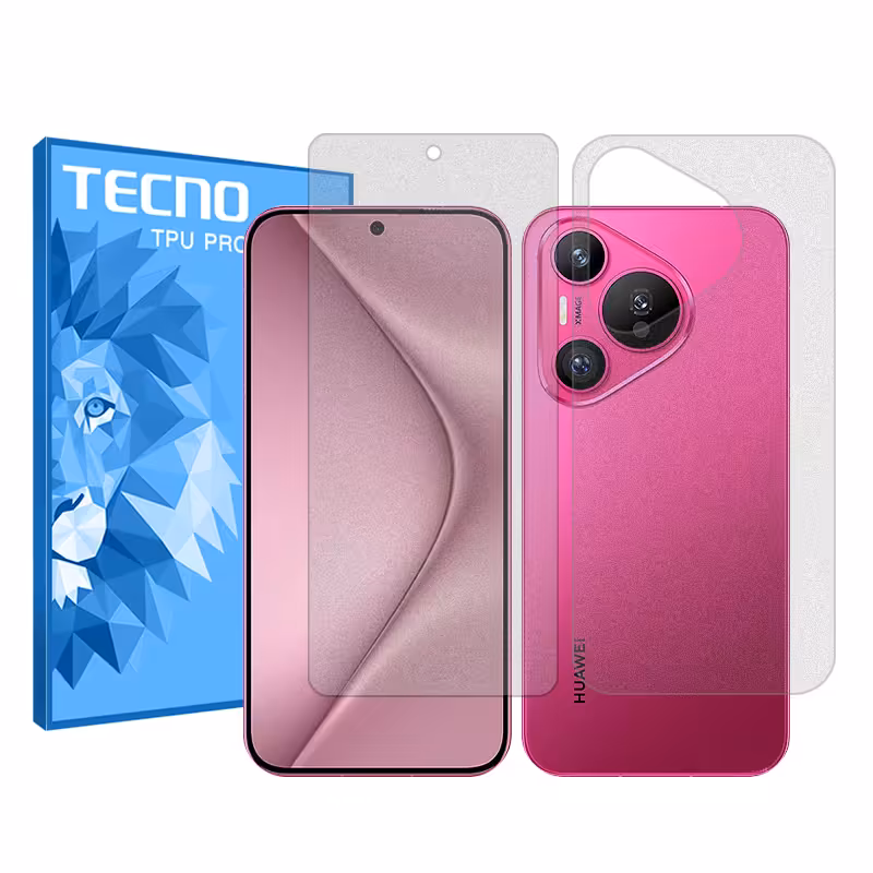 گلس صفحه نمایش و پشت گوشی هوآوی Pura 70 مدل هیدروژلی مات برند تکنو کد SS