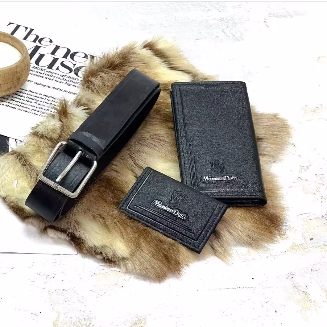 ست کیف و کمربند و جاکارتی