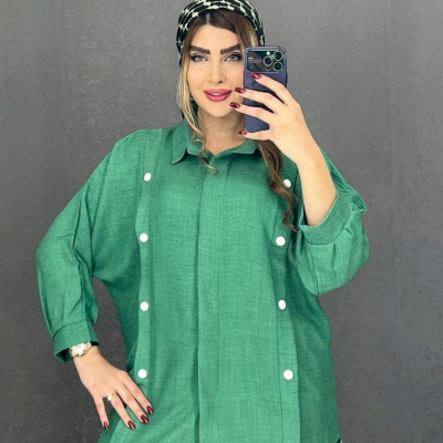 مانتو اسپرت زنانه شانتون جلو دکمه
