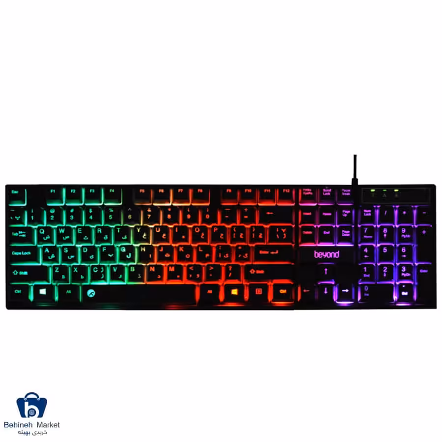 کیبورد باسیم بیاند مدل BK-7100 RGB