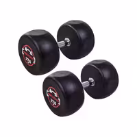 دمبل گرد استوپ دار 27.5 کیلوگرمی Record بسته دو عددی