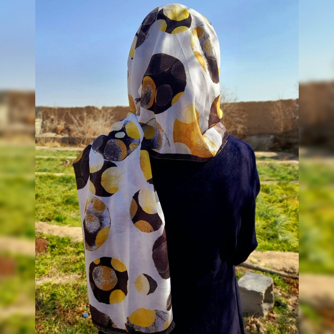 شال نخی سفید