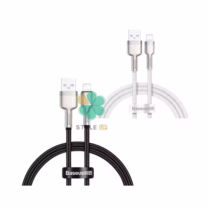 کابل شارژ لایتنینگ بیسوس Baseus Cafule Metal Data 1m 2.4A