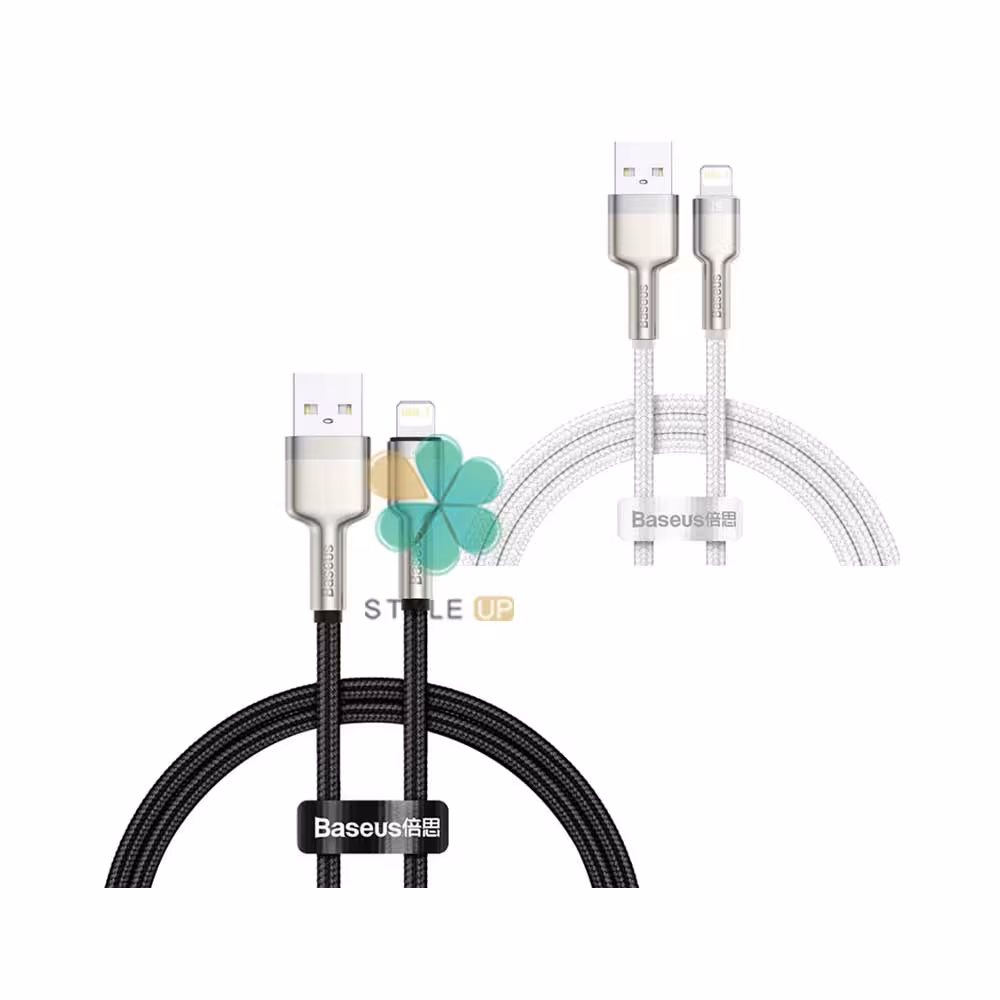 کابل شارژ لایتنینگ بیسوس Baseus Cafule Metal Data 1m 2.4A
