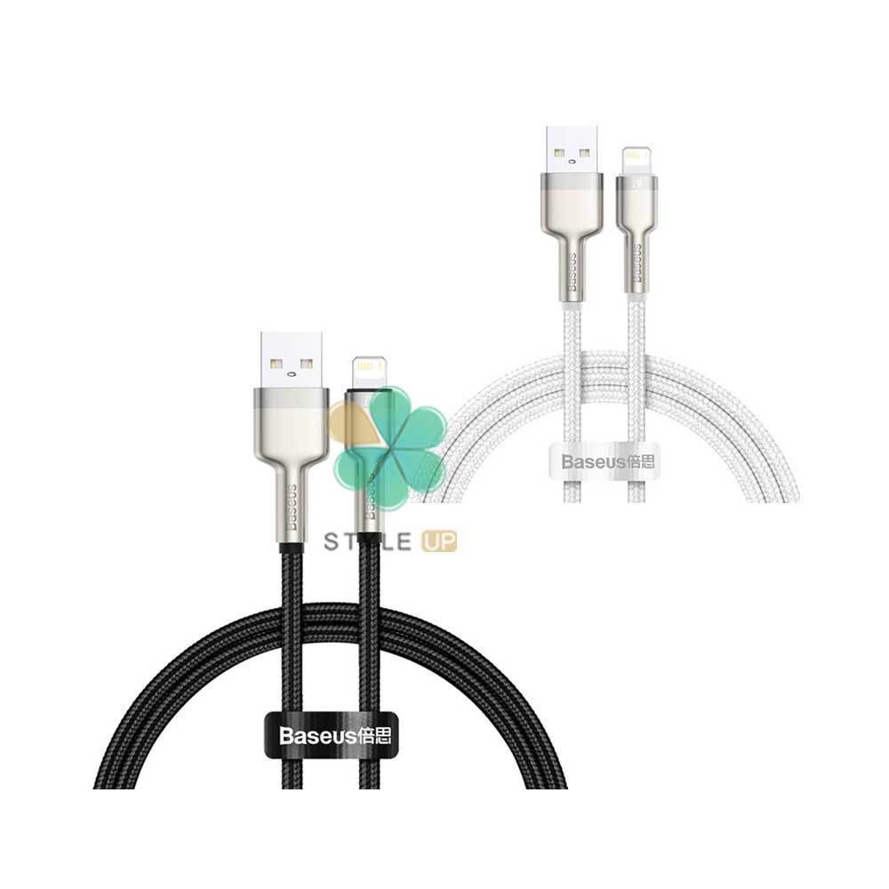 کابل شارژ لایتنینگ بیسوس Baseus Cafule Metal Data 1m 2.4A