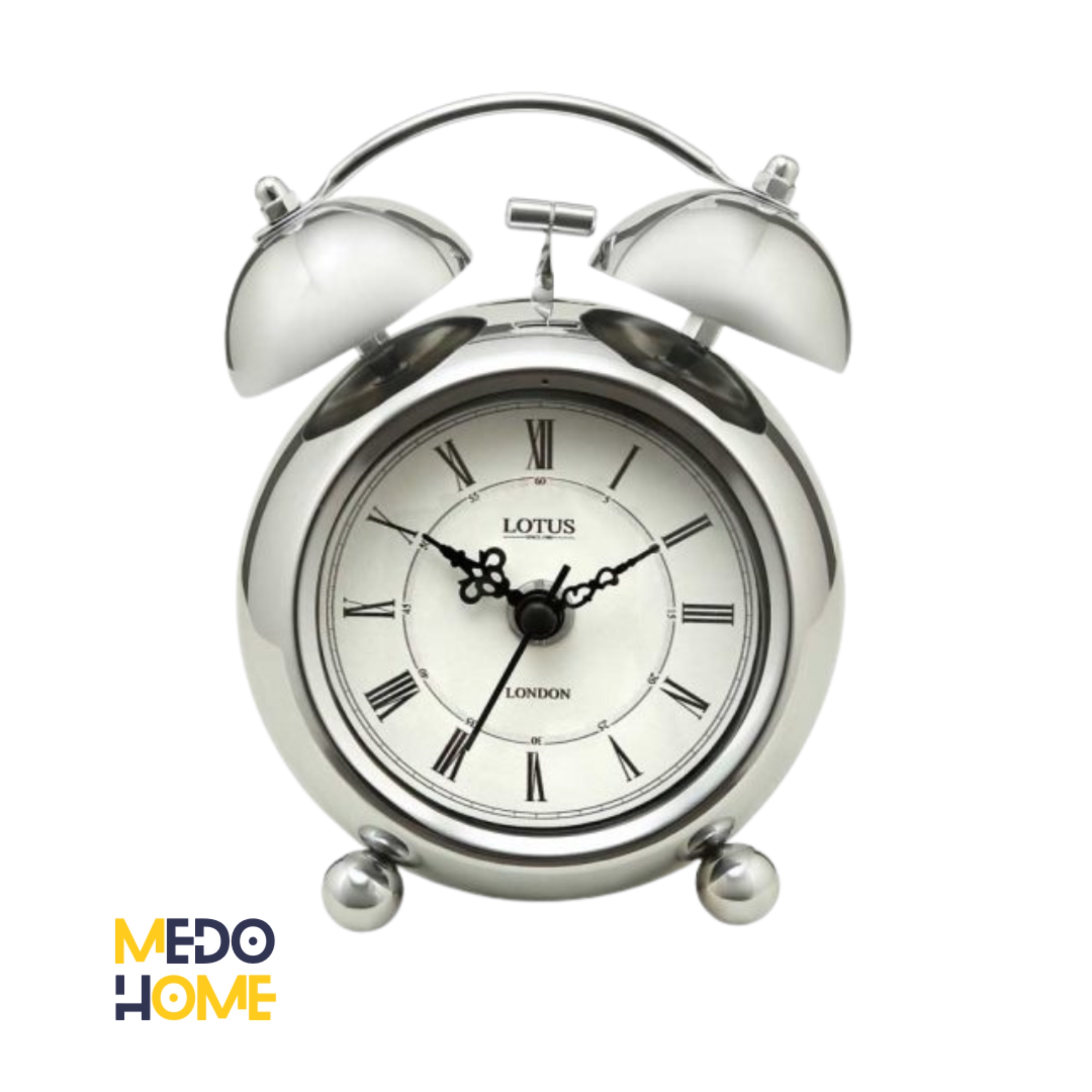 ساعت فلزی رومیزی مدل SEATTLE کد BS-800 رنگ SILVER