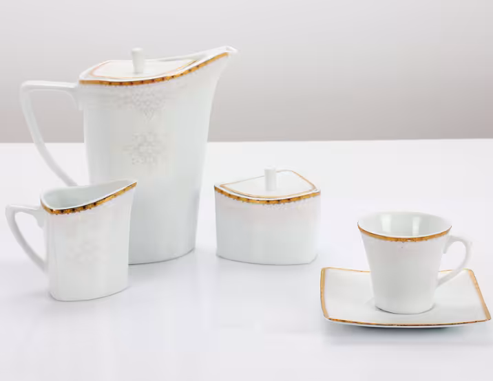 سرویس101 پارچه چینی پردیس قالب ونوس طرح آلیس صورتی  pardis alis کد 268