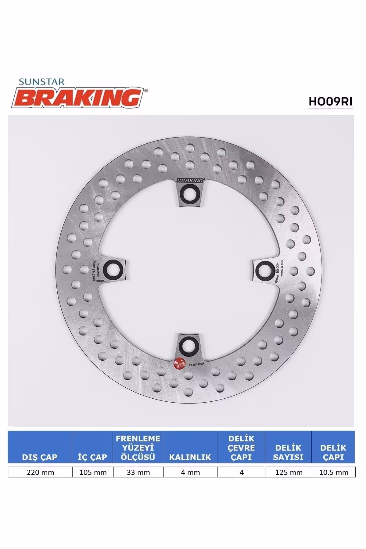 تجهیزات ترمز موتورسیکلت HONDA CRF 250L CBR 125 دیسک عقب گرد 250 RALLY 250CC BACK 2017 201 Braking