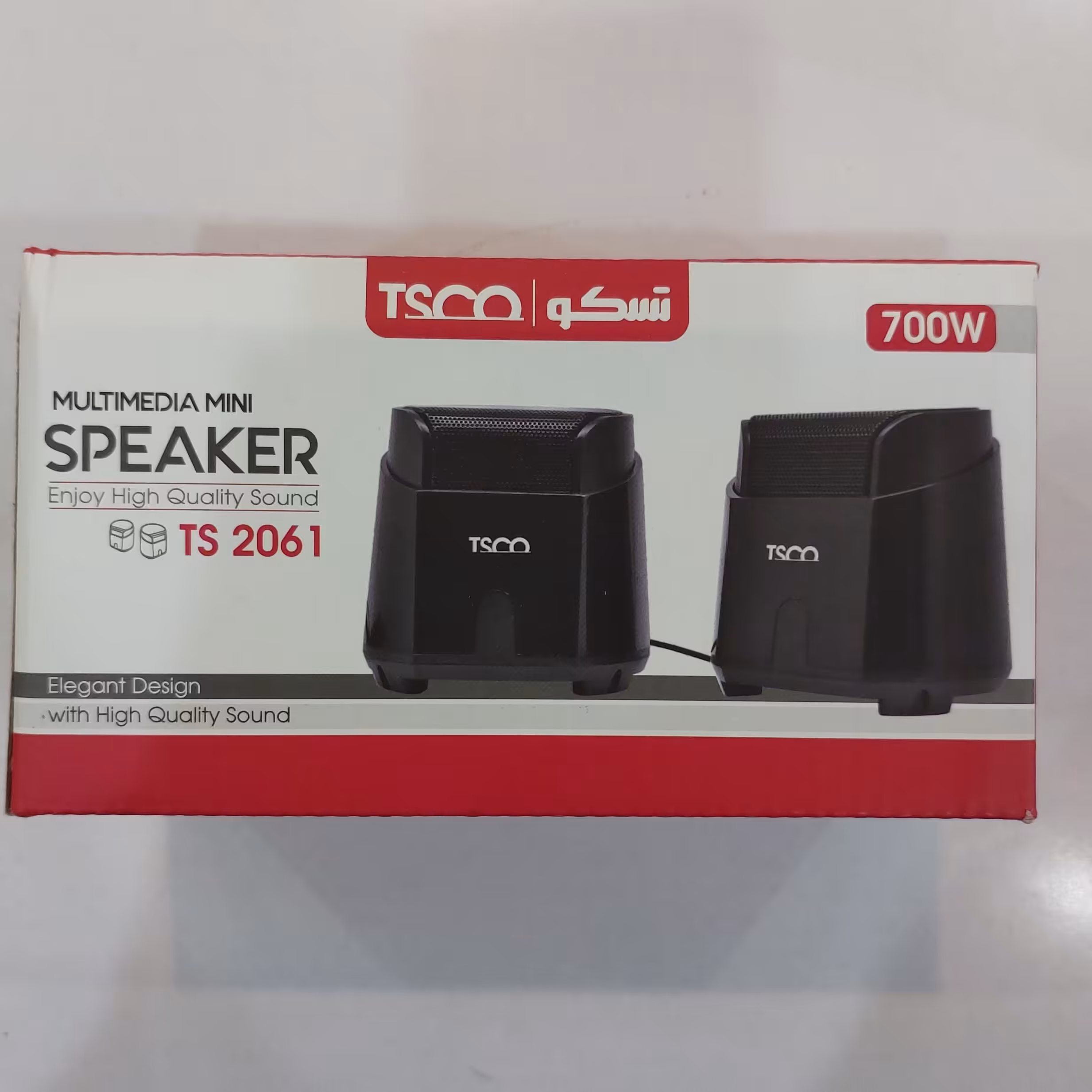 اسپیکر دسکتاپ برند  تسکو مدل TS 2061 رنگ مشکی گارانتی 18 ماهه