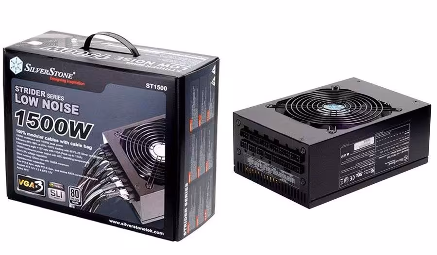 منبع تغذیه کامپیوتر سیلوراستون مدل Strider SST-ST1500