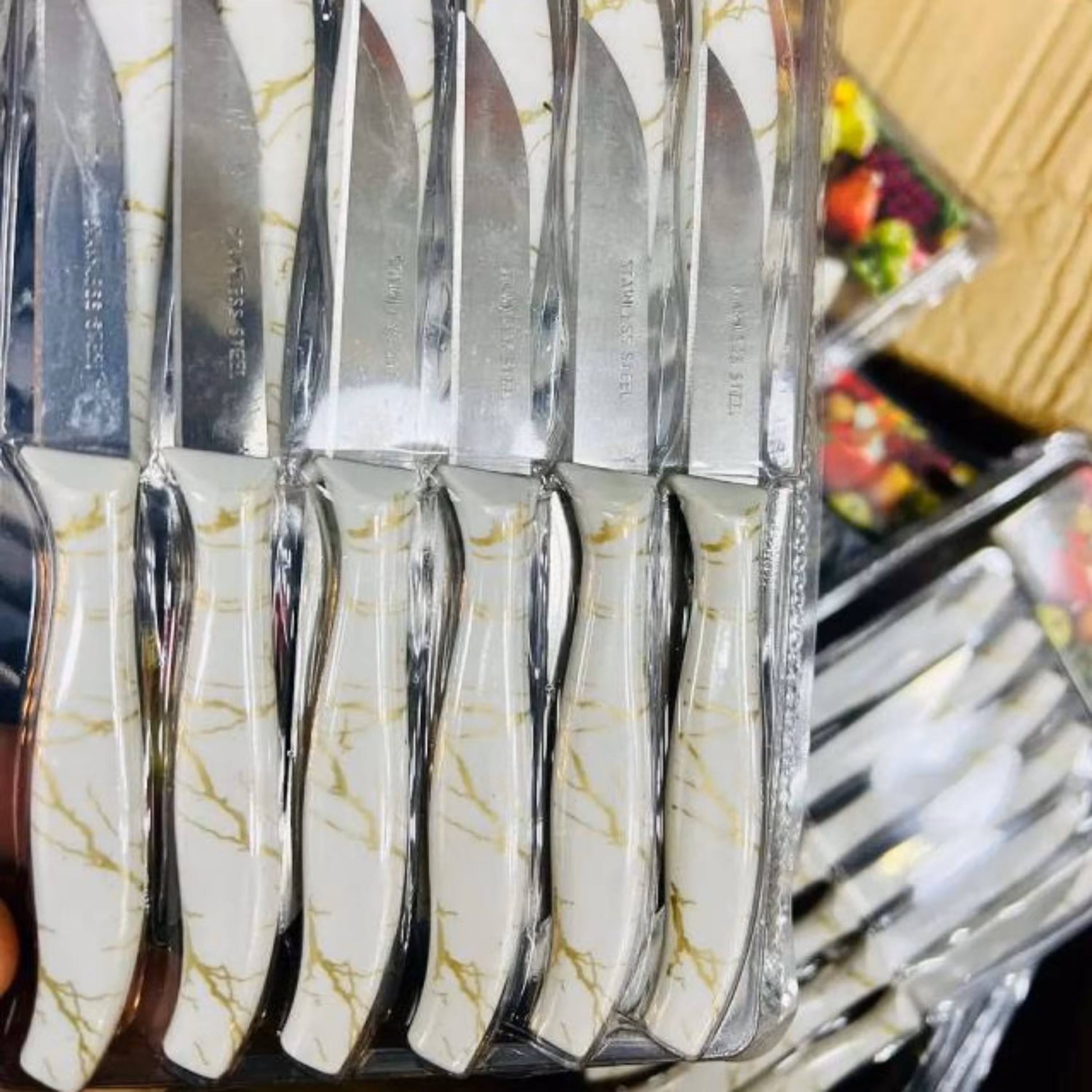 کارد میوه خوری 12 عددی ماربل وکیوم 