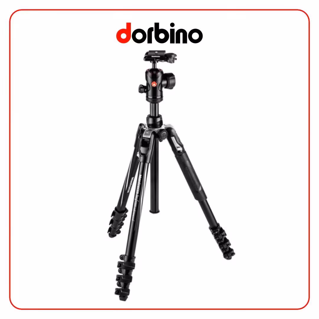 سه پایه عکاسی مانفرتو Manfrotto Befree Advanced Travel Aluminum Tripod with 494 Ball Head (Lever Locks, Black) - فروشگاه دوربین دوربینو