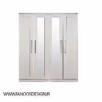 کمد لباس 4 درب آینه دو طرف 197*148*53 سایز کد 8846