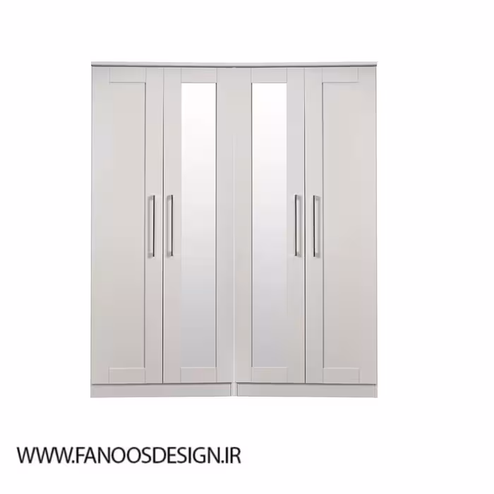 کمد لباس 4 درب آینه دو طرف 197*148*53 سایز کد 8846