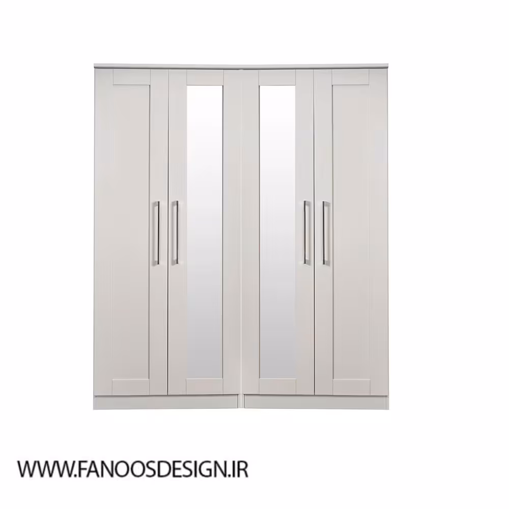 کمد لباس 4 درب آینه دو طرف 197*148*53 سایز کد 8846