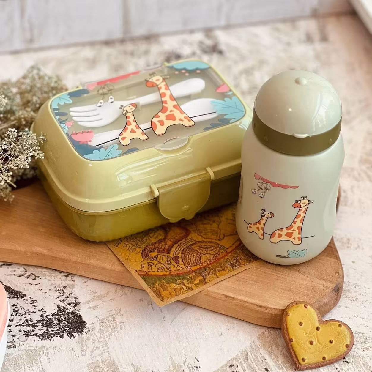 قمقمه و ظرف غذای کودک خارجی