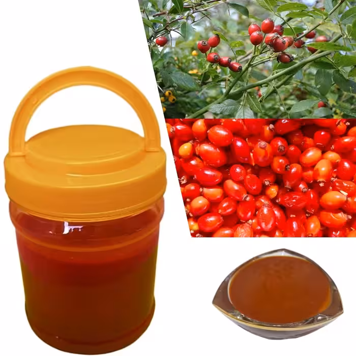 رب میوه نسترن وحشی 500 گرمی تولید خانگی کاملاً بهداشتی و غلیظ بدون افزودنی (رب میوه نسترن کوهی ، شیلان ، گیلدیک)