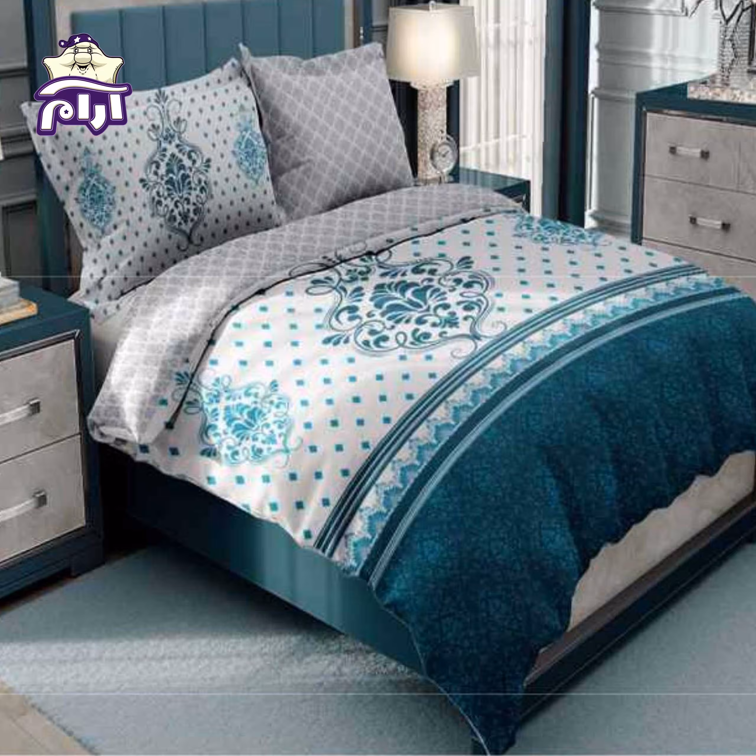 سرویس روتختی لحاف دو نفره سارای 6 تکه کد 5029