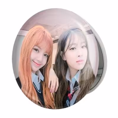 آینه جیبی خندالو طرح گروه بلک پینک Black Pink مدل تاشو کد 14492