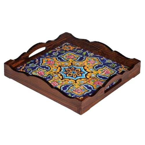 سینی دکوپاژ مربع طرح ستاره