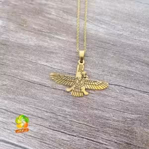 گردنبند استیل مدل فروهر