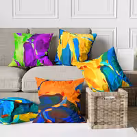 ست کوسن 5 تکه مخمل کد       67