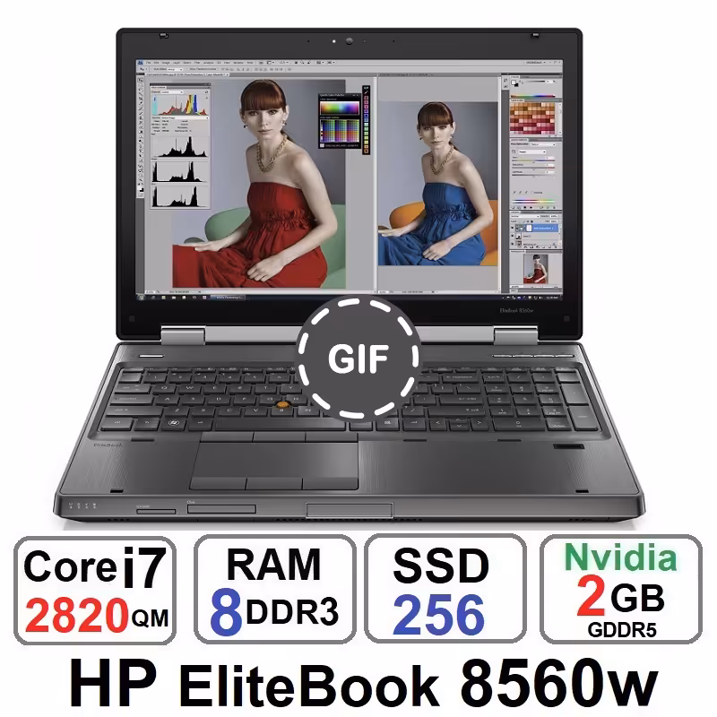 لپ تاپ HP EliteBook 8560w Core i7 2820QM رم 8 گیگ
