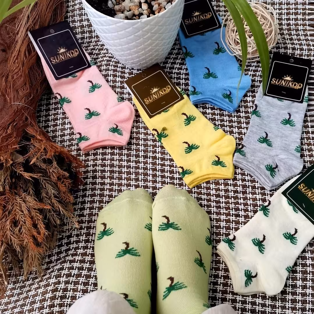 جوراب مچی طرح نخل