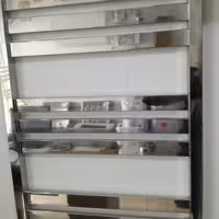 حوله خشک کن استیل 9 پره کروم براق پهن 80 سانتی رویال