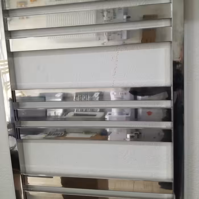 حوله خشک کن استیل 9 پره کروم براق پهن 80 سانتی رویال