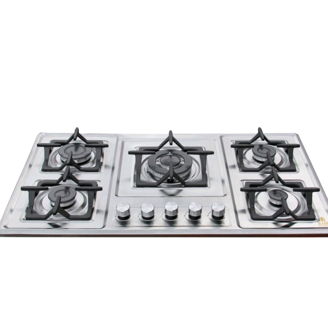 اجاق گاز صفحه استیل مدل چدن ام5 ترموکوپل دار