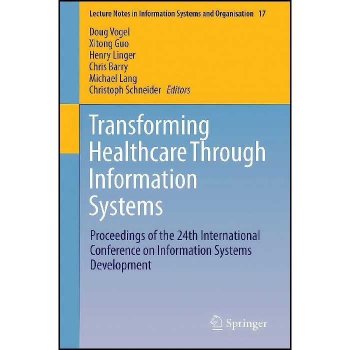 کتاب زبان اصلی Transforming Healthcare Through Information Systems