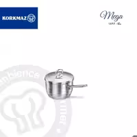 شیرجوش درب دار استیل کروکماز ترکیه سایز 16 مدل 1892 طرح آسترا