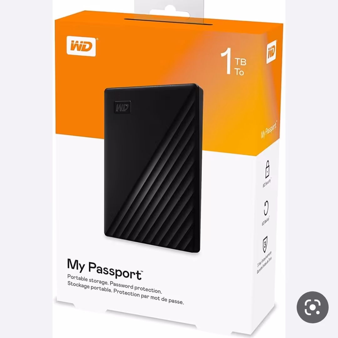 هارد اکسترنال وسترن دیجیتال مدل My Passport ظرفیت 1 ترابایت

