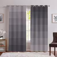 پرده پانچ رنگ طوسی مدل سایه ای SA-4924