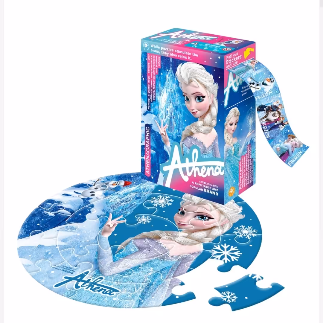 پازل دایره ای 20 تکه آتنا طرح Frozen Elsa

