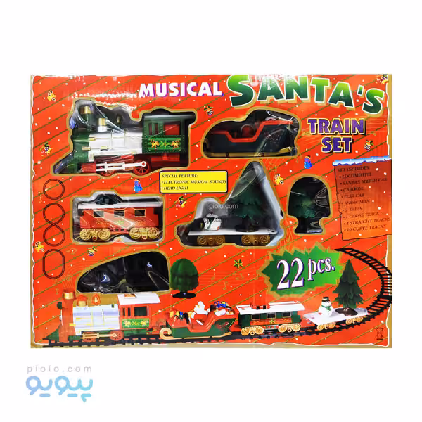 قطار ریلی موزیکال SANTA TRAIN SET