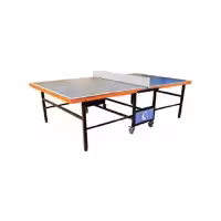 میز پینگ پنگ 4 چرخ تاشو شیشه ای المپیک مدل P1