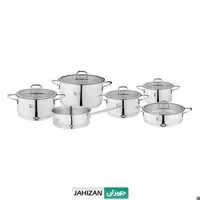 سرویس قابلمه استیل 11 پارچه کی اس تی مدل 7010