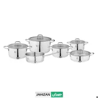 سرویس قابلمه استیل 11 پارچه کی اس تی مدل 7010